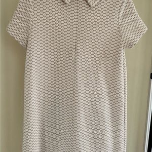 Tyler Boe Mock Neck Split Collar Short Sleeve Shift Dress Size Small